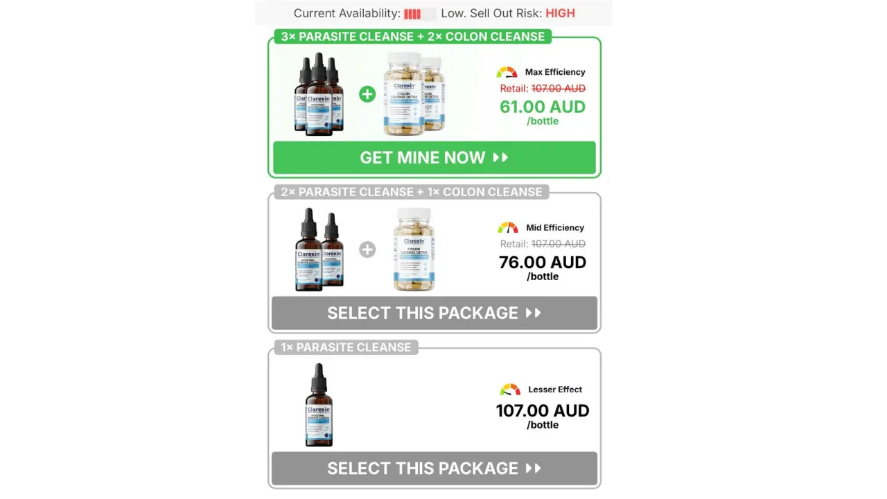 Clarexin Australia Pricing
